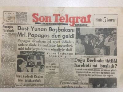 Son Telgraf Gazetesi 17 Haziran 1953 - Doğu Berlin de İhtilal Hareketimi Başladı GZ52410 - 1