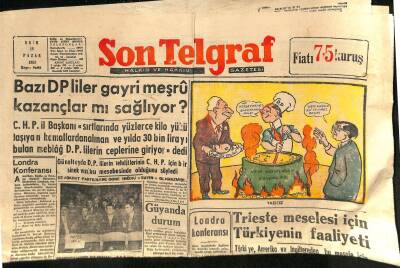Son Telgraf Gazetesi 18 Ekim 1953 - Kızılların Reddi Hakim Talebi Yarın Karara Bağlanacak GZ115442 - 1