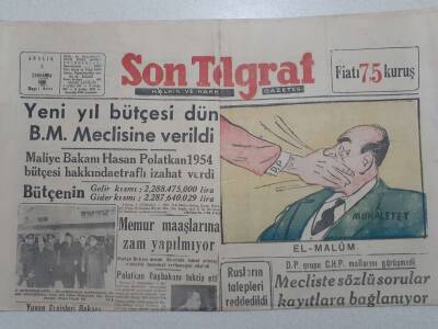 Son Telgraf Gazetesi - 2 Aralık 1953 - Rusların Talepleri Reddedildi GZ112720 - 1