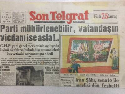 Son Telgraf Gazetesi 20 Aralık 1953 - Parti Mühürlenebilir Vatandaşın Vicdanı İse Asla GZ52423 - 1