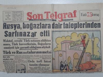 Son Telgraf Gazetesi - 20 Temmuz 1953 - Rusya Boğazlara Dair Taleplerinden Sarfınazar Etti GZ112743 - 1