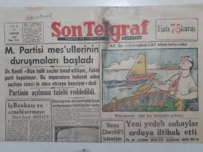 Son Telgraf Gazetesi - 22 Ekim 1953 - Yeni Yedek Subaylar Orduya İltihak Etti GZ112749 - 1