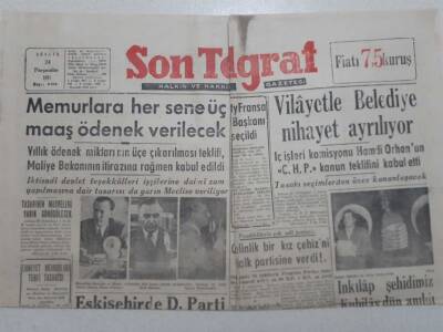 Son Telgraf Gazetesi - 24 Aralık 1953 - Vilayetle Belediye Nihayet Ayrılıyor GZ112719 - 1