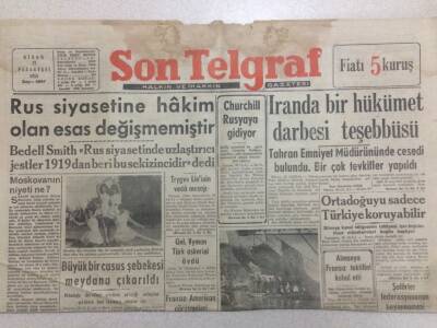 Son Telgraf Gazetesi 27 Nisan 1953 - Rus Siyasetine Hakim Olan Esas Değişmemiştir GZ52406 - 1