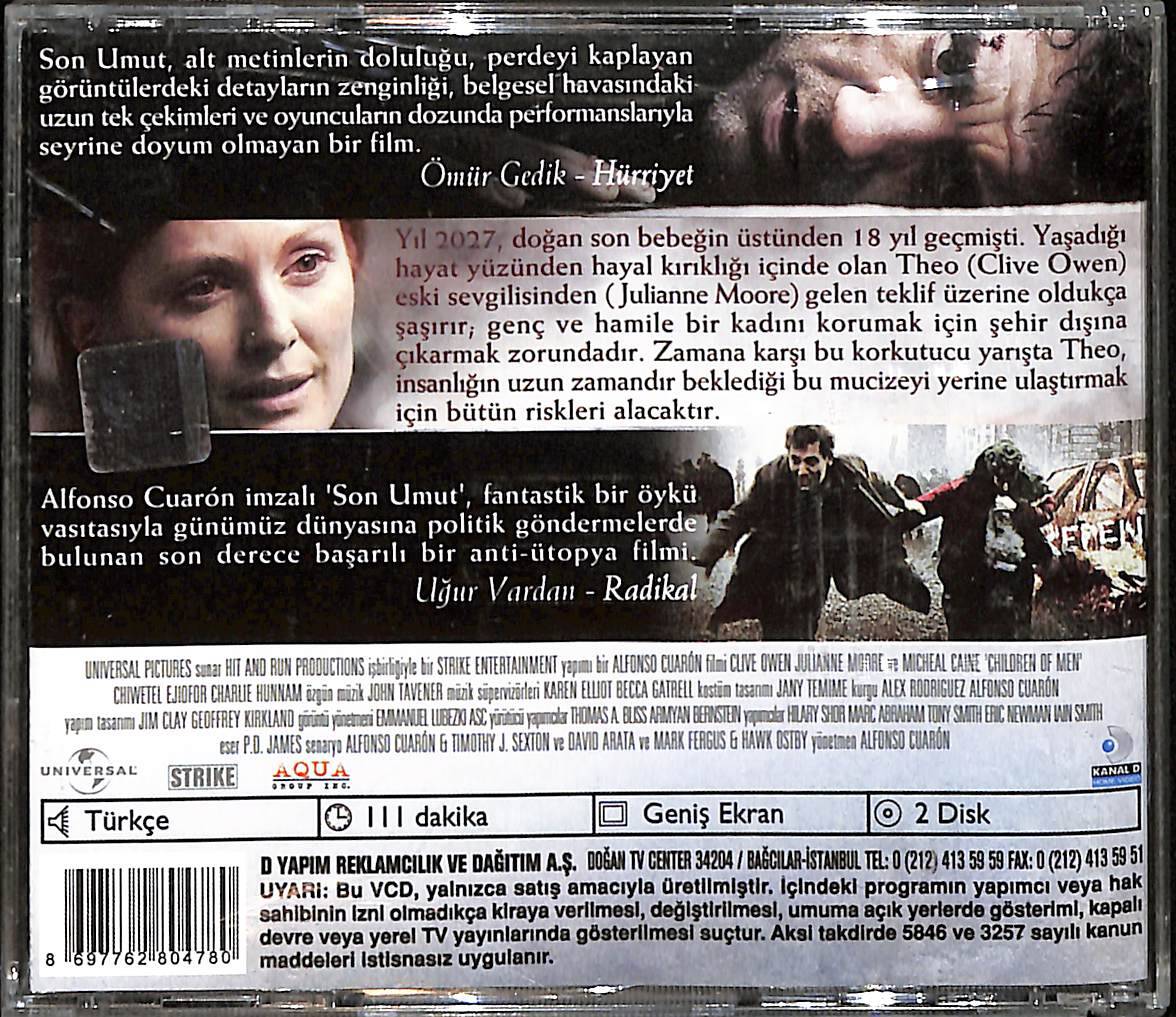 Son Umut - Children Of Men VCD Film (10/7.5) VCD26166 - 2