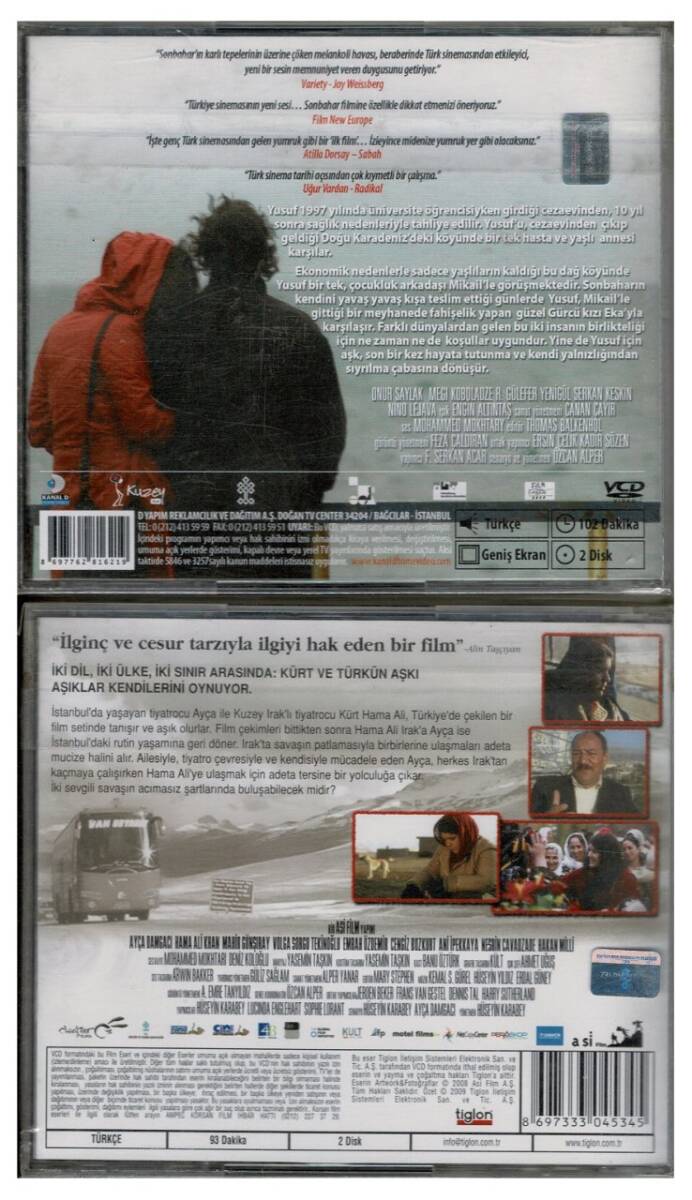 Sonbahar Gitmek - 2 Adet VCD Film VCD1222 - 2
