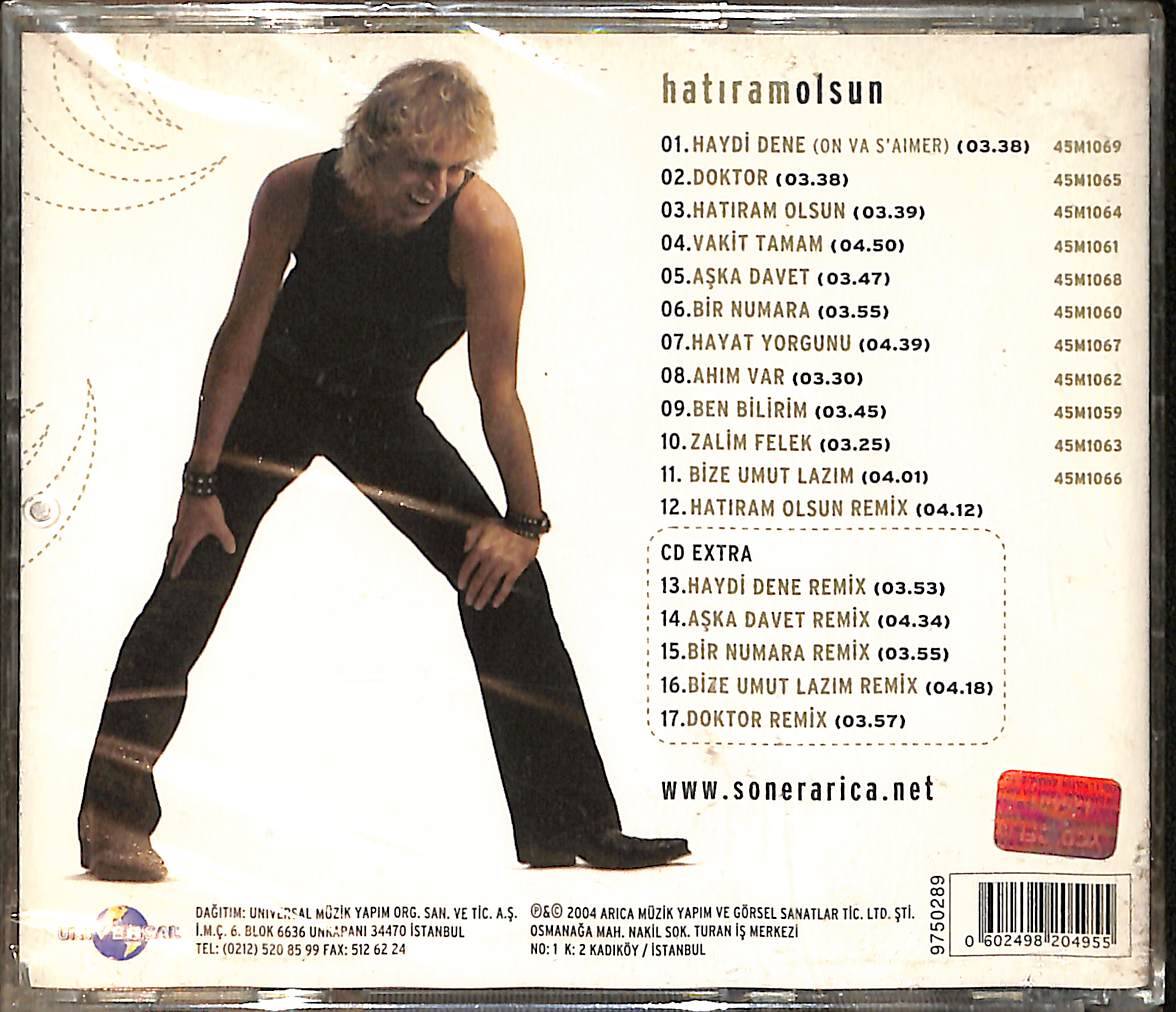 Soner Arıca - Hatıram Olsun CD (Sıfır) CD3804 - 2
