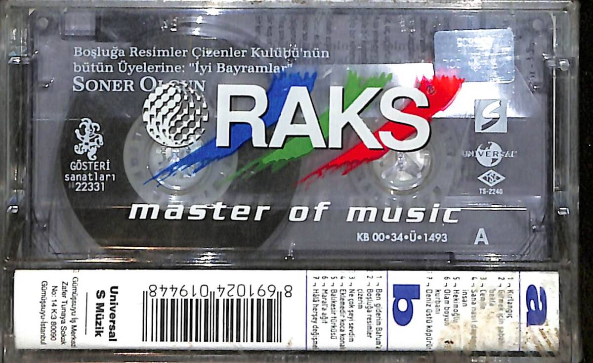 Soner Olgun - İyi Bayramlar Kaset (Sıfır Kaset) KST29315 - 2
