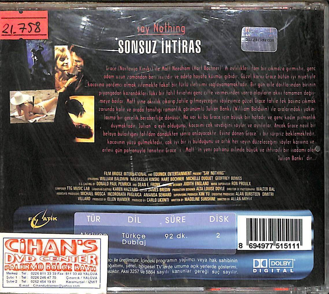 Sonsuz İhtiras VCD Film (İkinci El) VCD26821 - 2