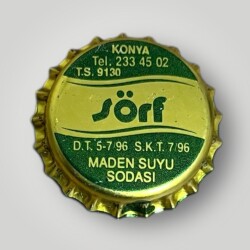 SÖRF Maden Suyu Sodası Basılmamış Gazoz Kapağı CMK1-1180 - Gökçekoleksiyon