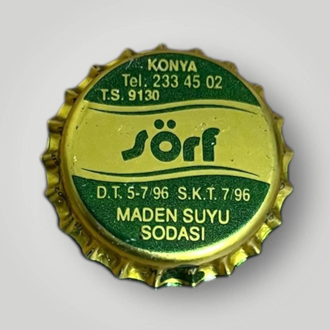 SÖRF Maden Suyu Sodası Basılmamış Gazoz Kapağı CMK1-1180 - 1