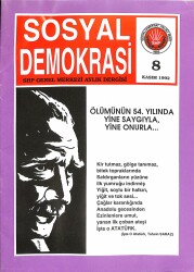 Sosyal Demokrasi Sayı 8 Kasım 1992 - Mustafa Kemal Atatürk Ölümünün 54. Yılı NDR83234 - Gökçekoleksiyon