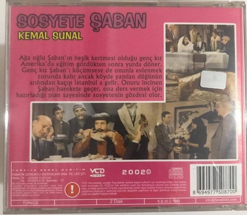 Sosyete Şaban VCD Film VCD8069 - 2
