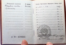 Sovyet Rusya Emek Şeref Nişanı 3.Derece Gümüş Mineli *SÜPER KONDİSYON - SERTİFİKALI* MVM2020 - 3