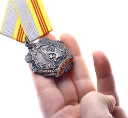 Sovyet Rusya Emek Şeref Nişanı 3.Derece Gümüş Mineli *SÜPER KONDİSYON - SERTİFİKALI* MVM2020 - 5