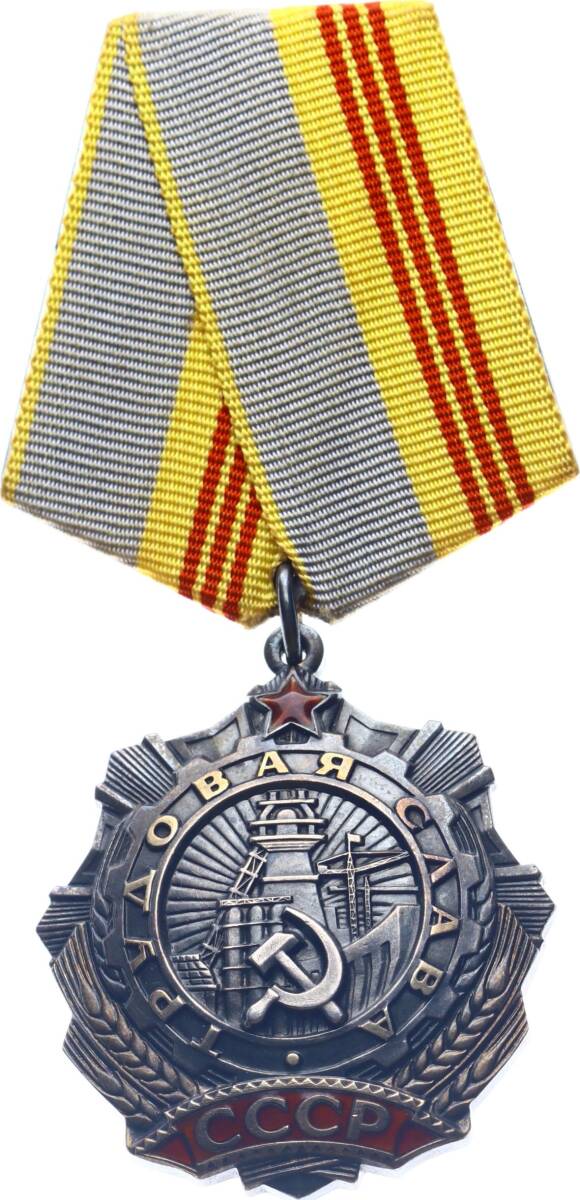 Sovyet Rusya Emek Şeref Nişanı 3.Derece Gümüş Mineli *SÜPER KONDİSYON - SERTİFİKALI* MVM2020 - 6
