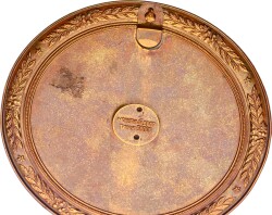 Sovyet Rusya Lenin Bronz Mineli ve Damgalı Duvar Madalyonu (125mm) MVM2054 - 3