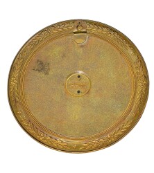 Sovyet Rusya Lenin Bronz Mineli ve Damgalı Duvar Madalyonu (125mm) MVM2054 - 5