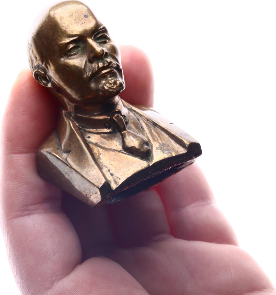 Sovyetler Birliği Kurucusu Vladimir İliç Lenin Bronz Büst (1950s-80s Yapım) MVM2183 - 2