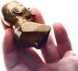 Sovyetler Birliği Kurucusu Vladimir İliç Lenin Bronz Büst (1950s-80s Yapım) MVM2183 - 4