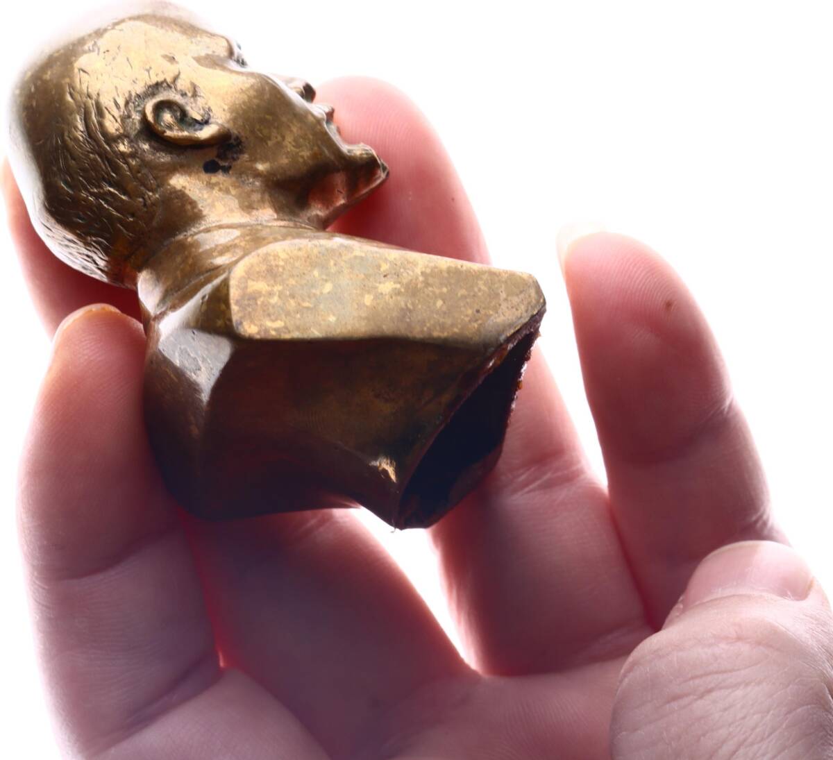 Sovyetler Birliği Kurucusu Vladimir İliç Lenin Bronz Büst (1950s-80s Yapım) MVM2183 - 4