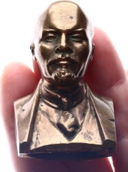 Sovyetler Birliği Kurucusu Vladimir İliç Lenin Bronz Büst (1950s-80s Yapım) MVM2183 - 5