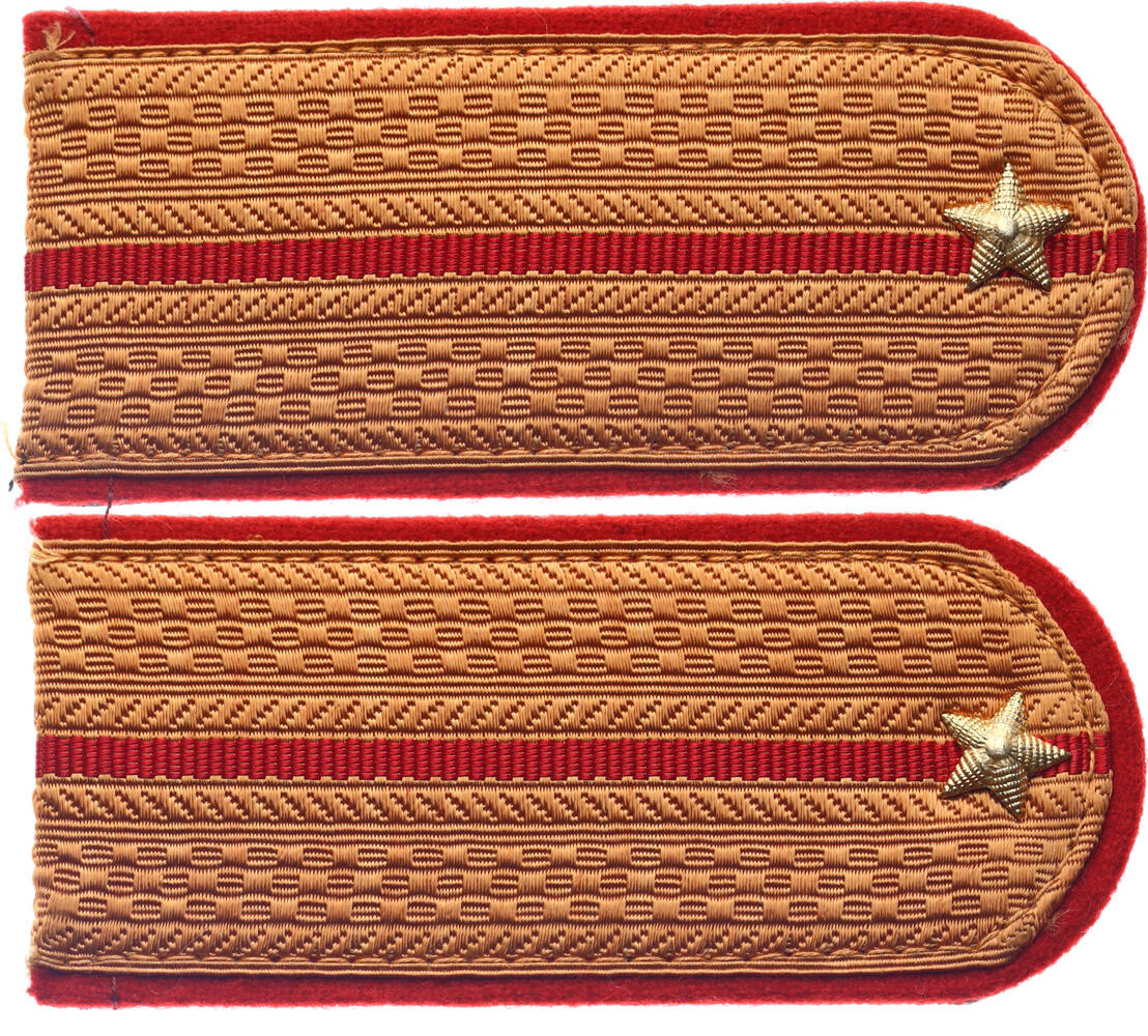  Sovyet Rusya Askeri Apolet Takım 2 Adet (Teğmen Rütbesi) MVM2106 - 3