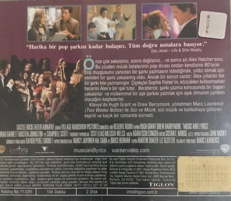 Söz Ve Müzik Film VCD7219 - 2