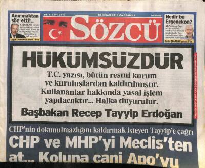 Sözcü Gazetesi 10 Nisan 2013 - AKP , BDP Bir Oldu Komisyonu Kurdu GZ100461 - 2