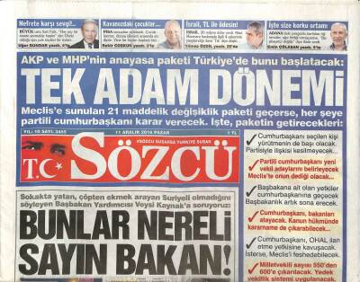 Sözcü Gazetesi 11 Aralık 2016 - Kruvaziyer Turizmi Su Almaya Başladı,Kara Kartal Krizi Arenada Aştı GZ95052 - 1