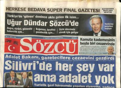 Sözcü Gazetesi 12 Mayıs 2012 - Uğur Dündar Sözcüde GZ115890 - 1
