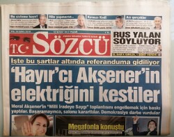 Sözcü Gazetesi 12 Şubat 2017 AKP-MHP İttifakı Referandum İçin Start Verdi -GZ44070 - 2