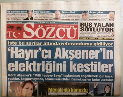 Sözcü Gazetesi 12 Şubat 2017 AKP-MHP İttifakı Referandum İçin Start Verdi -GZ44070 - 1