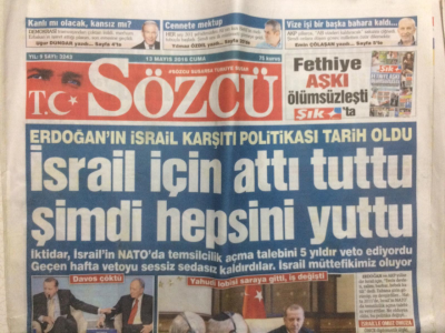 Sözcü Gazetesi 13 Mayıs 2016 - İsrail İçin Attı Tuttu,Şimdi Hepsini Yuttu GZ27636 - 1