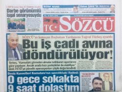Sözcü Gazetesi 14 Ağustos 2016 - Tuğrul Türkeş,Bu İş Cadı Avına Dönüştürülüyor GZ43171 - 2