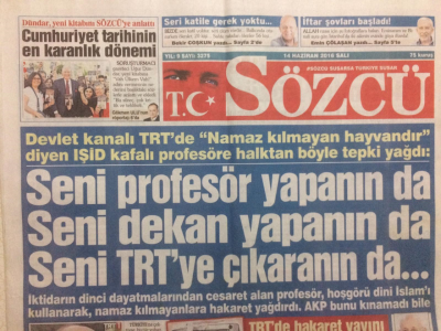Sözcü Gazetesi 14 Haziran 2016 - Cumhuriyet Tarihinin En Karanlık Dönemi GZ29128 - 1