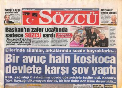 Sözcü Gazetesi 14 Mart 2013 - Ispartada İçki Yasak - Tayyipin Resmine Ok Atana 2 Yıl Hapis GZ106828 - 1