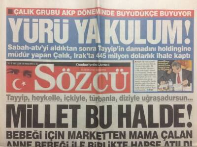 Sözcü Gazetesi 15 Ocak 2011 - Millet Bu Halde GZ29564 - 1