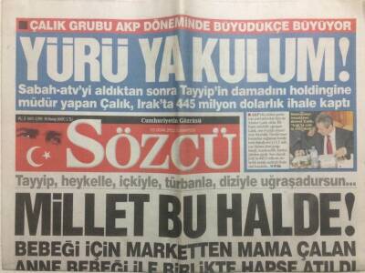 Sözcü Gazetesi 15 Ocak 2011 - Yürü Ya Kulum GZ29565 - 1
