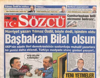 Sözcü Gazetesi 16 Ağustos 2014 - 63 Yaşındaki Robin Williams , Kendini Asarak İntihar Etmişti GZ106887 - 1