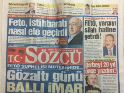 Sözcü Gazetesi 16 Aralık 2016 - Hsyk,Fetö Yargıyı Silah Haline Getirdi GZ29539 - 1
