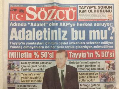 Sözcü Gazetesi 18 Haziran 2013 - Adaletiniz Bu mu? GZ29834 - 1