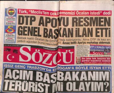 Sözcü Gazetesi 19 Aralık 2009 - İran Askerleri Irak Topraklarına Girdi - AKPnin Kazandığını Holdingler Kazanmıyor GZ95517 - 1
