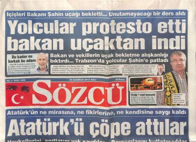 Sözcü Gazetesi 19 Haziran 2012 - Behzat Ç.ye RTÜKten 273 Bin Lira Alkol Cezası GZ124547 - 1