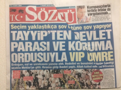 Sözcü Gazetesi 2 Mart 2015 - Kandil İstedi İç Güvenlik Paketi Değişiyor GZ27239 - 1