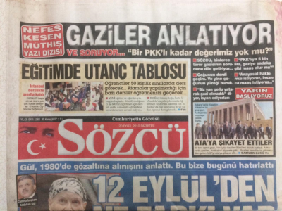 Sözcü Gazetesi 20 Eylül 2010 - 12 Eylülden Ne Farkı Var GZ27776 - 1