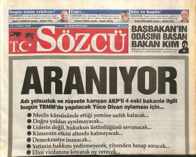 Sözcü Gazetesi 20 Ocak 2015 - Amerika 54 Yıl Sonra Kübaya Bayrağını Dikti GZ125514 - 1