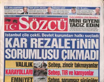 Sözcü Gazetesi 20 Şubat 2015 - Ecevitin Manevi Oğlu AKPden Aday Adayı ! GZ106871 - 1