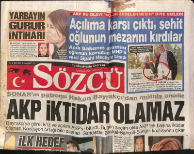 Sözcü Gazetesi 21 Aralık 2009 - AKPli Vekille Valiyi Sarmaş-Dolaş Görenler Böyle Dedi - Alkollü Sürücü Polisi Öldürdü GZ95516 - 1