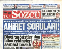 Sözcü Gazetesi 21 Kasım 2015 - Putin , Muhalif Gazetelere Abone Oldu GZ100915 - 2